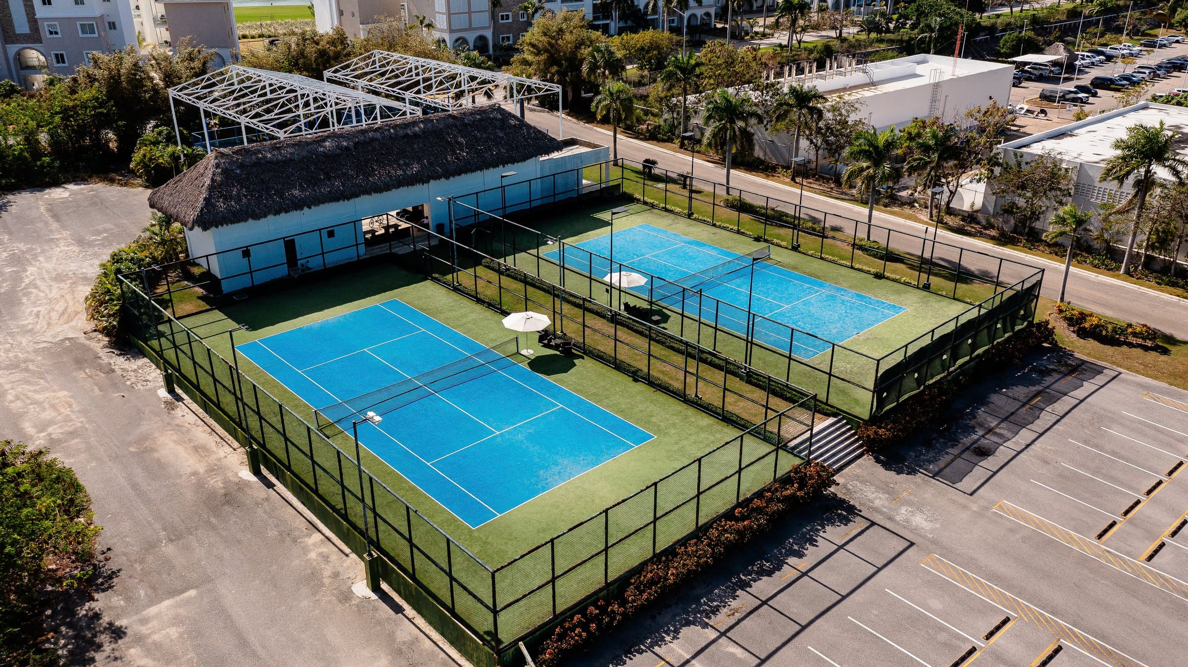 Tennis and padel courts at Cana Bay